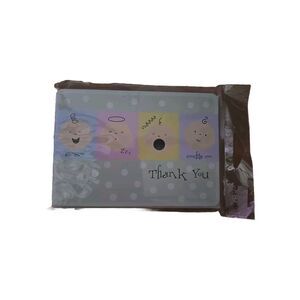 Baby Shower Thank You Cards 12 Count Sealed Unopened, New Stationary Boy Girl